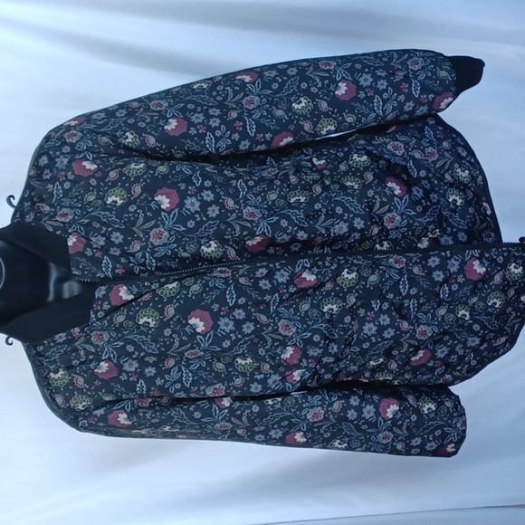 Bernardo Dusty rose to floral reversable quilted jacket - Picture 4 of 7